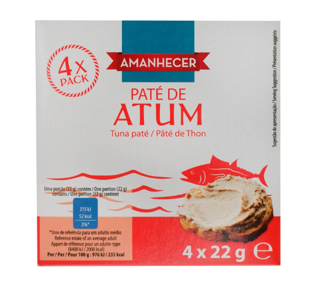 Amanhecer Tuna Pâté 4 x 22g x 